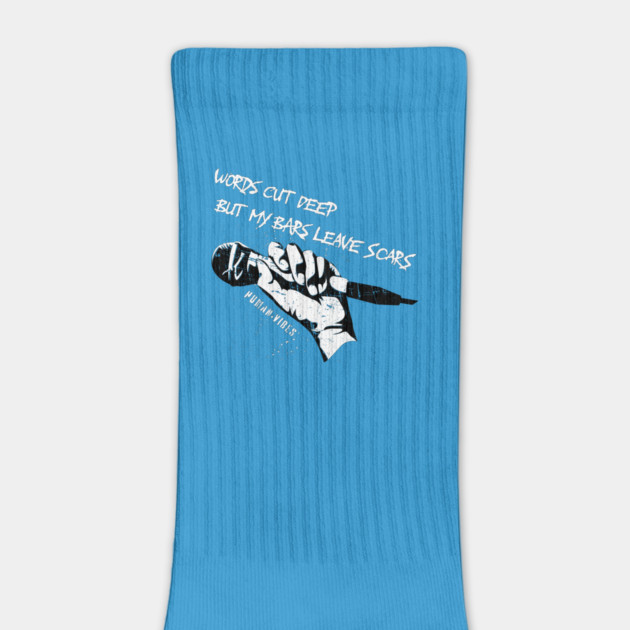 Street Art Grunge Graffiti: Words Cut Deep, But My Bars Leave Scars by Jiyoun's Store 1