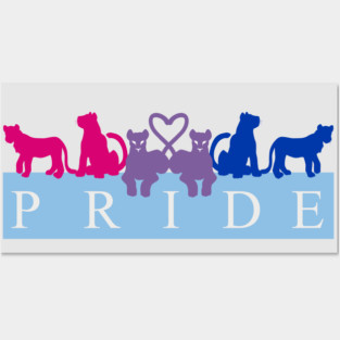 Bi Lion Pride Posters and Art