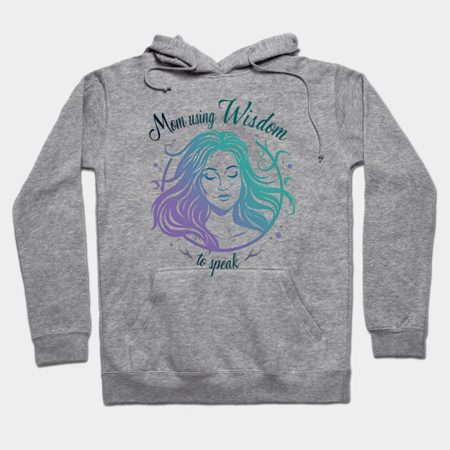 Christian Mom – She Speaks with Wisdom and Faith (Proverbs 31 Inspired) Hoodie by Rox