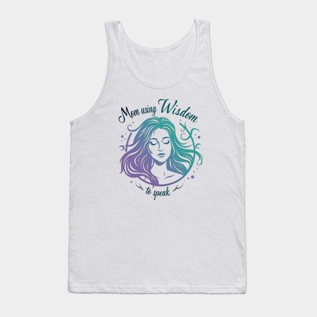 Christian Mom – She Speaks with Wisdom and Faith (Proverbs 31 Inspired) Tank Top by Rox
