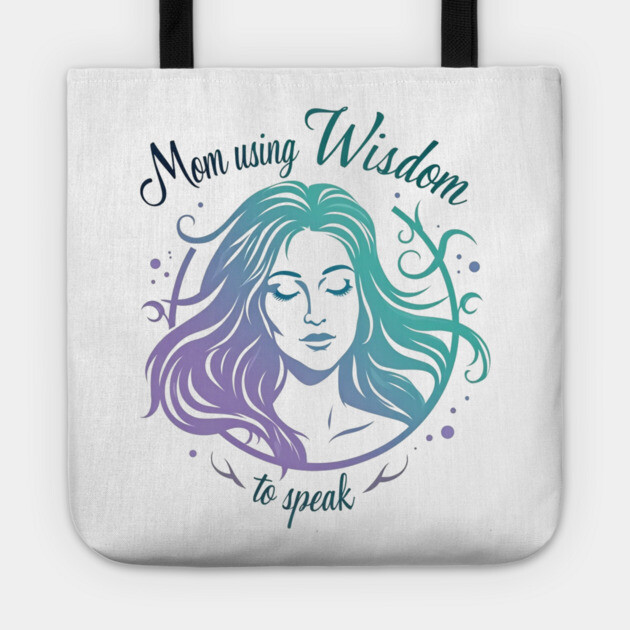 Christian Mom – She Speaks with Wisdom and Faith (Proverbs 31 Inspired) Tote by Rox