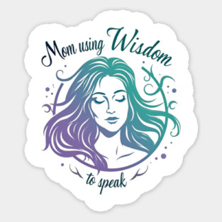 Christian Mom – She Speaks with Wisdom and Faith (Proverbs 31 Inspired) Sticker