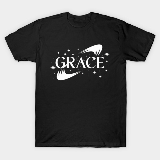 Grace: Divine Light in the Stars T-Shirt by Rox