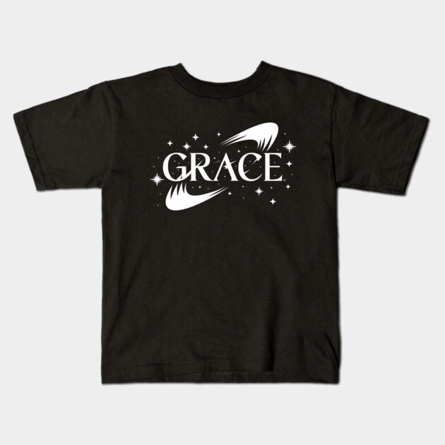 Grace: Divine Light in the Stars Kids T-Shirt by Rox