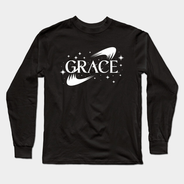 Grace: Divine Light in the Stars Long Sleeve T-Shirt by Rox
