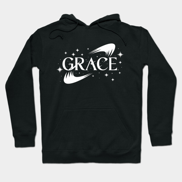 Grace: Divine Light in the Stars Hoodie by Rox
