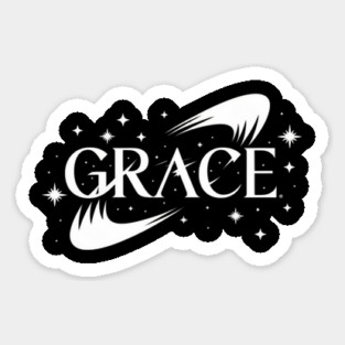 Grace: Divine Light in the Stars Sticker