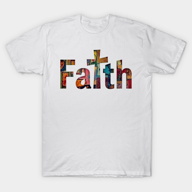 Faith in Full Color – Christian Cross Design T-Shirt by Rox