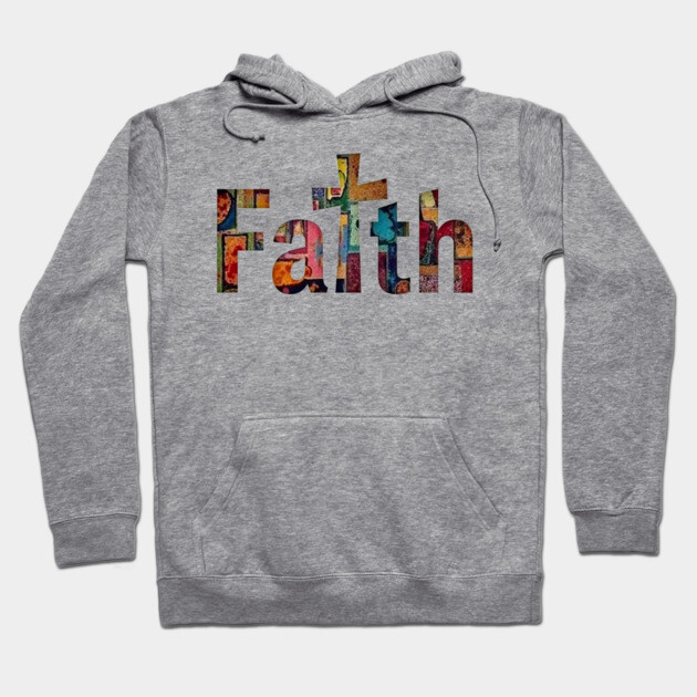 Faith in Full Color – Christian Cross Design Hoodie by Rox