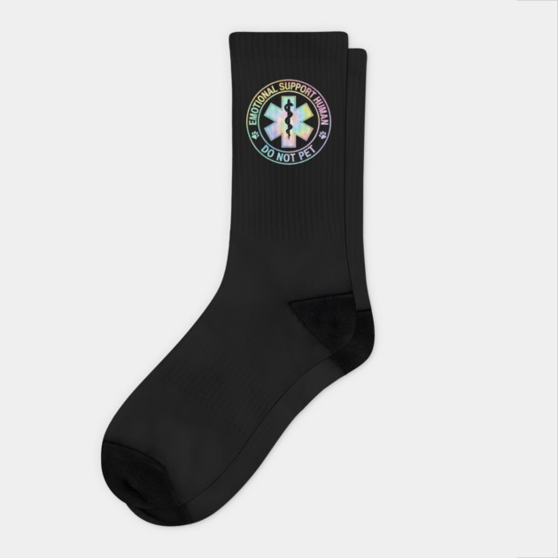 Emotional-Support-Husband-Do-Not-Pet-Tie-Dye Socks by ArtistTee ⭐⭐⭐⭐⭐