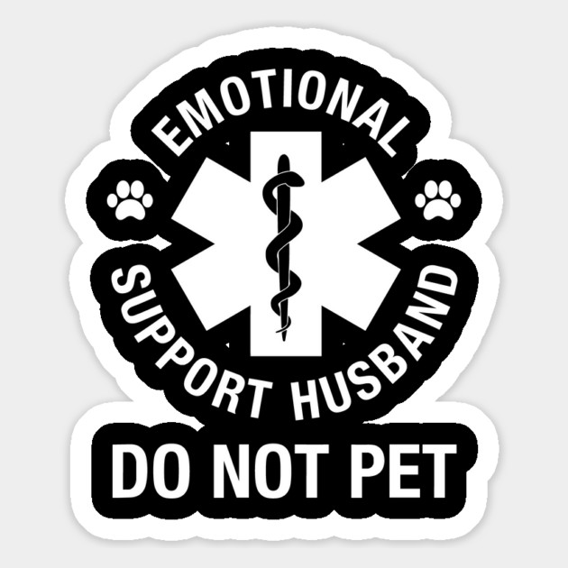 emotional support husband do not pet Magnet by ArtistTee ⭐⭐⭐⭐⭐