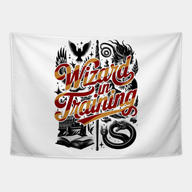 Wizard in Training Great for HP fans and Potterheads Tapestry by Joaddo