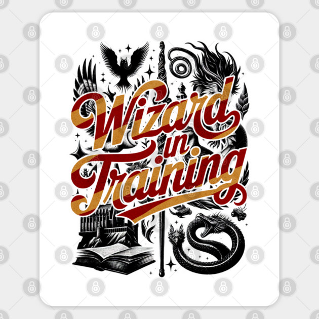 Wizard in Training Great for HP fans and Potterheads Sticker by Joaddo