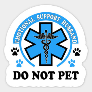 Emotional-Support-Husband-Do-Not-Pet Magnet