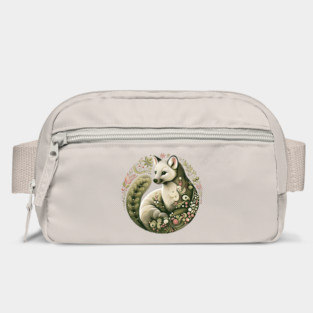 American Marten Botanical Nature Art Illustration2 Bag