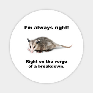 I'M ALWAYS RIGHT! Magnet