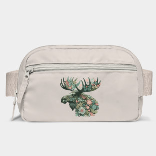 Moose Botanical Nature Art Illustration2 Bag