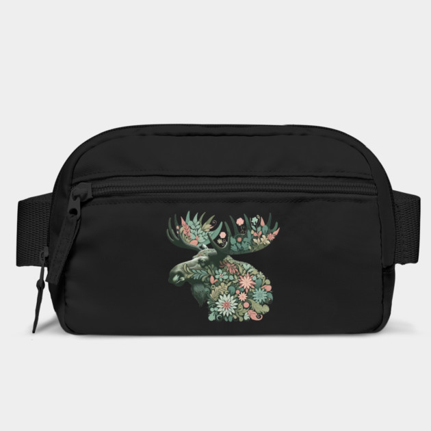 Moose Botanical Nature Art Illustration2 by BirdsnStuff