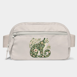 Ocelot Cat Botanical Nature Art Illustration2 Bag