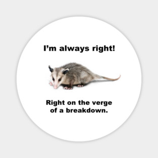 I'M ALWAYS RIGHT! Magnet