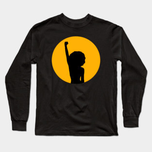 Black Power Fist - Black Girl Power Long Sleeve T-Shirt