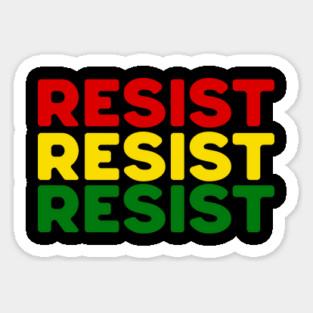 Resist- Pan African Colors Magnet