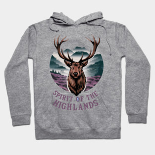 Majestic Highland stag - Spirit of the Highlands Hoodie