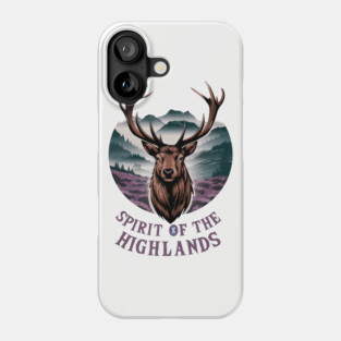 Majestic Highland stag - Spirit of the Highlands Phone Case