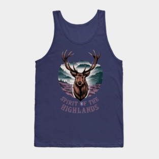 Majestic Highland stag - Spirit of the Highlands Tank Top
