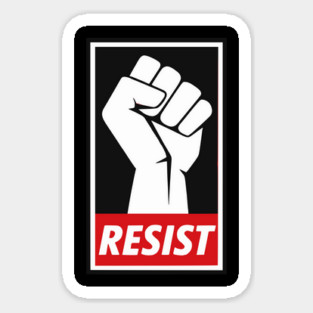 Resist Protest Fist Magnet