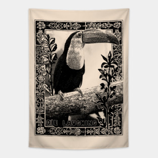 Die Laughing Toucan Tapestry
