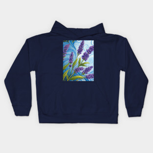 Lavender Floral Kids Hoodie