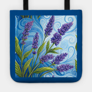 Lavender Floral Tote
