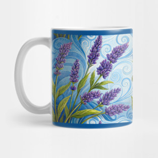 Lavender Floral Mug
