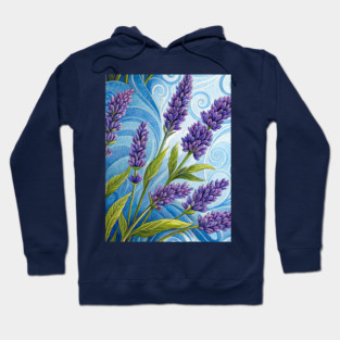 Lavender Floral Hoodie