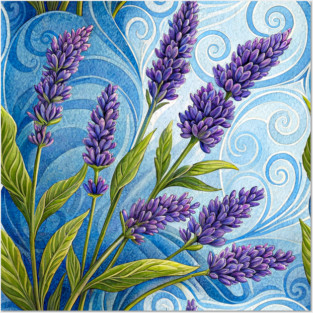 Lavender Floral Posters and Art