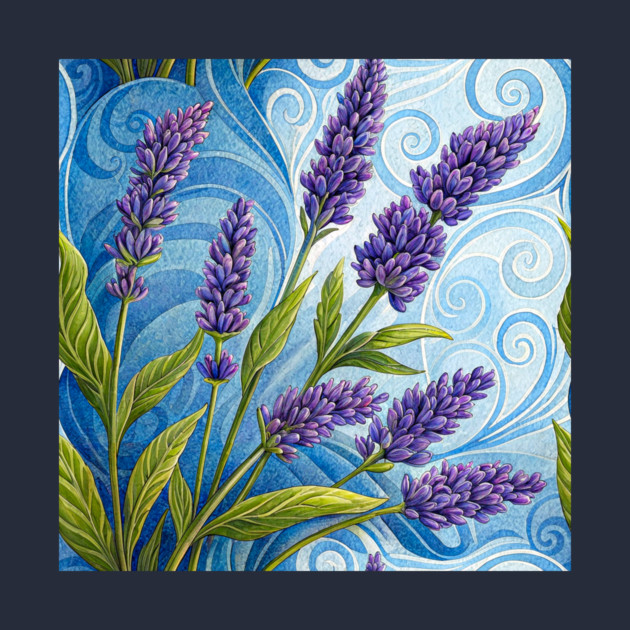 Lavender Floral by DonWillisJrArt