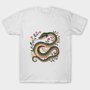 Botanical Serpent Nature Inspired Design2 T-Shirt