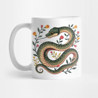 Botanical Serpent Nature Inspired Design2 Mug