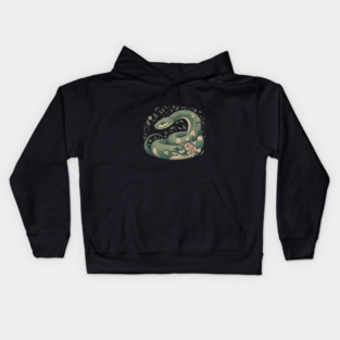Botanical Serpent Nature Inspired Design3 Kids Hoodie