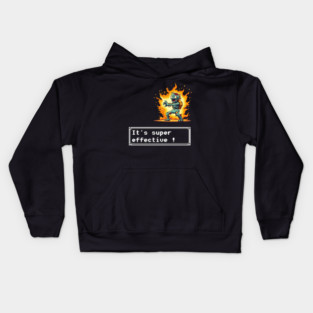 Its Super Effective on Zombies Kids Hoodie