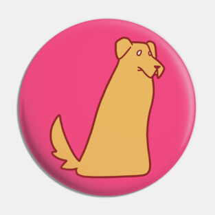 Golden Retriever Blob Pin