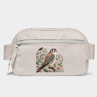American Kestrel Botanical Nature Art Illustration3 Bag