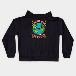 Planet Make Everyday Earth Day Environmental Mens Womens Kid Kids Hoodie