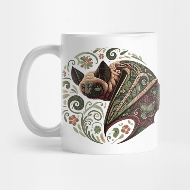 Flying Fox  Botanical Nature Art Illustration by BirdsnStuff