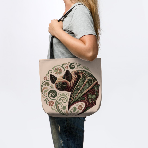 Flying Fox  Botanical Nature Art Illustration by BirdsnStuff