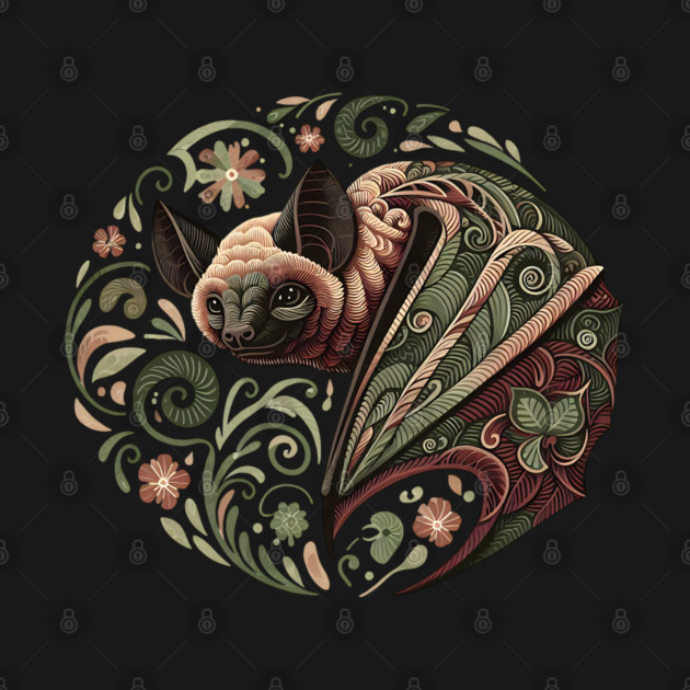 Flying Fox  Botanical Nature Art Illustration by BirdsnStuff