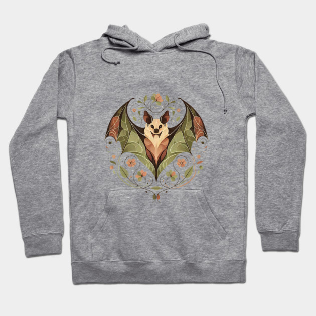 Flying Fox Botanical Nature Art Illustration2 Hoodie by BirdsnStuff