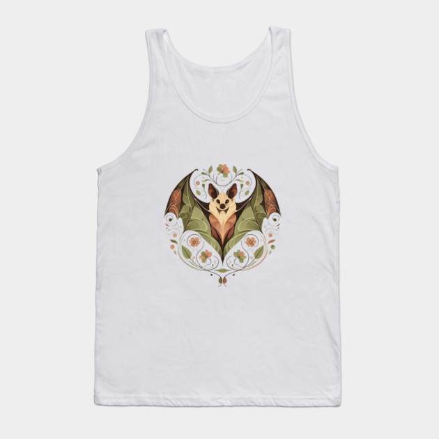 Flying Fox Botanical Nature Art Illustration2 Tank Top by BirdsnStuff