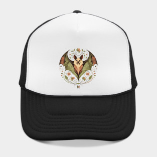 Flying Fox Botanical Nature Art Illustration2 Hat